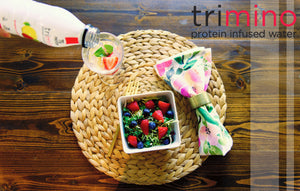 sip trimino with a fruit salad