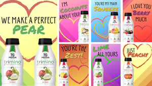 Happy Valentine's from trimino - protein infused water