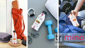 Work Out with trimino - protein infused water